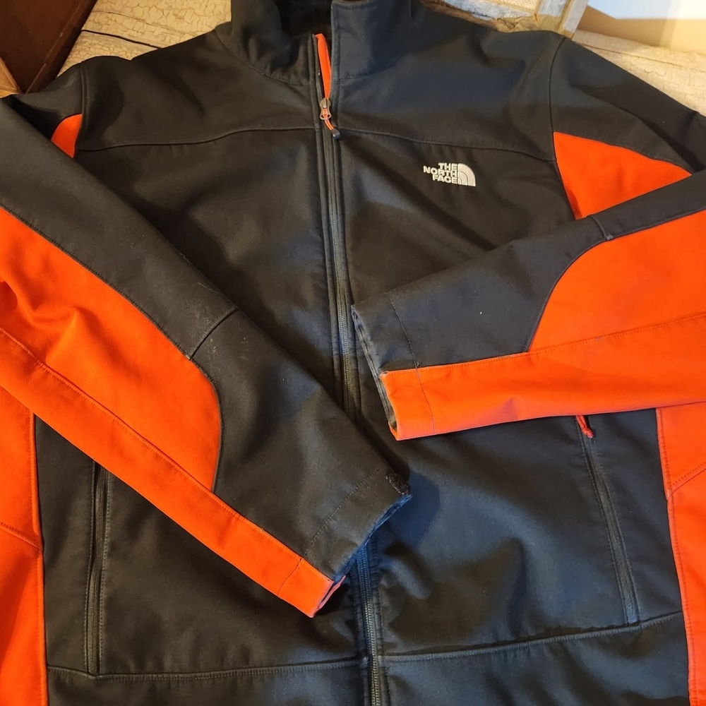 The North Face Men's Performance Jacket in Black and Orange